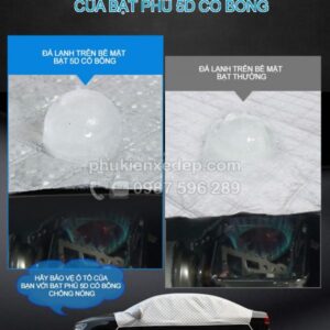 Bạt phủ xe ô tô và chống nóng 5D có bông 15