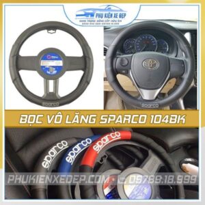 Bọc vô lăng Sparco chính hãng SPC104BK