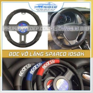 Bọc vô lăng Sparco SPC105BK