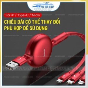 Cáp sạc đa năng Baseus 3 in 1 CAMLT-ZY