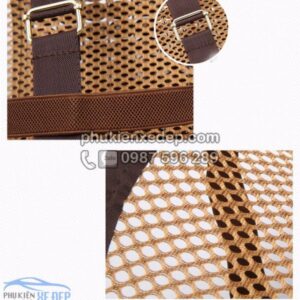 Tấm lưới tựa lưng ghế ô tô Hạt Gỗ - Mẫu 23