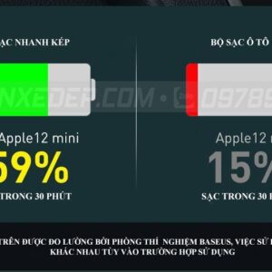 Tẩu chia sạc ô tô Baseus 3 USB 1 Type C có dây dài 1.5m 21 Tẩu sạc ô tô Baseus 120W