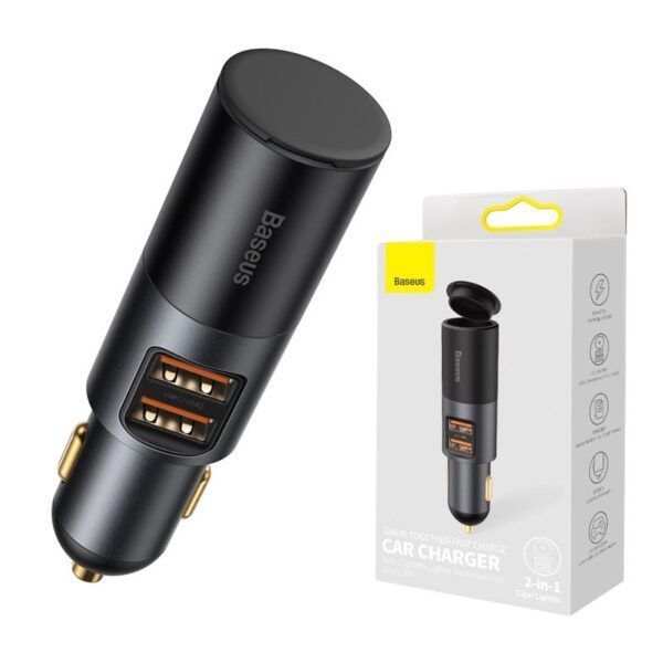 Tẩu sạc ô tô đa năng Baseus 120W tích hợp 2 cổng sạc nhanh 2 Tẩu sạc ô tô đa năng Baseus 12W tích hợp 2 cổng sạc nhanh