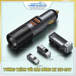 Tẩu sạc ô tô đa năng Baseus 120W tích hợp 2 cổng sạc nhanh 19 Tẩu sạc ô tô đa năng Baseus 12W tích hợp 2 cổng sạc nhanh