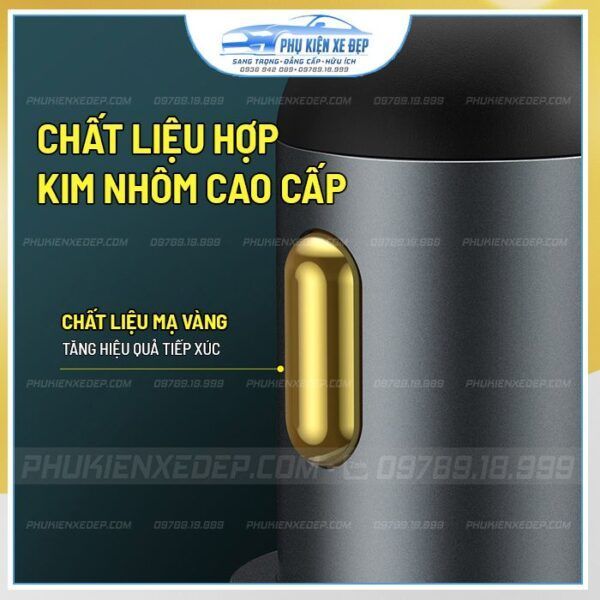 Tẩu sạc ô tô đa năng Baseus 120W tích hợp 2 cổng sạc nhanh 7 Tẩu sạc ô tô đa năng Baseus 12W tích hợp 2 cổng sạc nhanh